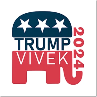 TRUMP VIVEK 2024 Posters and Art